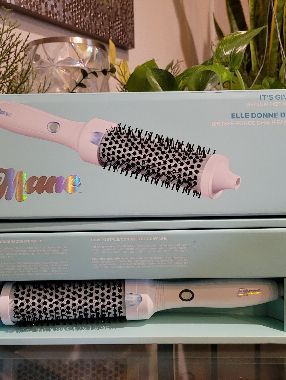 Mane It's Giving Body Medium Thermal Round Brush bounce Blowout 38MM Hot Curl